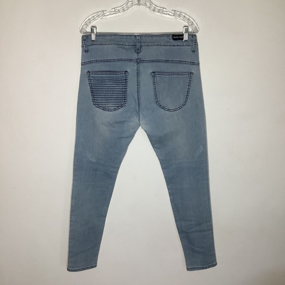 Marc Wenn Mens Denim Jeans Light Wash Size 30 - Picture 3 of 7